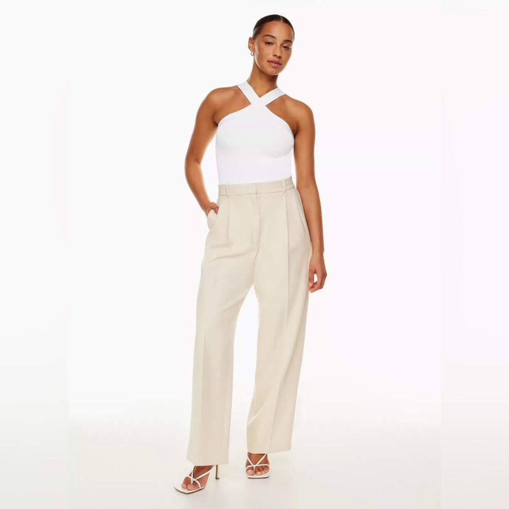 Aritzia Babaton Sculpt Knit Criss Cross Tank